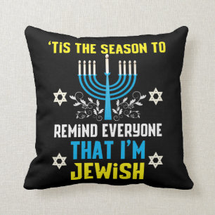 Nybörjare jul Hanukkah judisk Menorah Humor Kudde