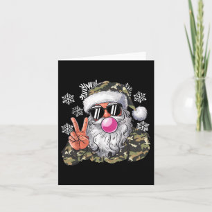 Nybörjare julkamouflage Camo Santa Hej Huntin Kort