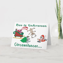 Nybörjare jultomten Humor Helgkort
