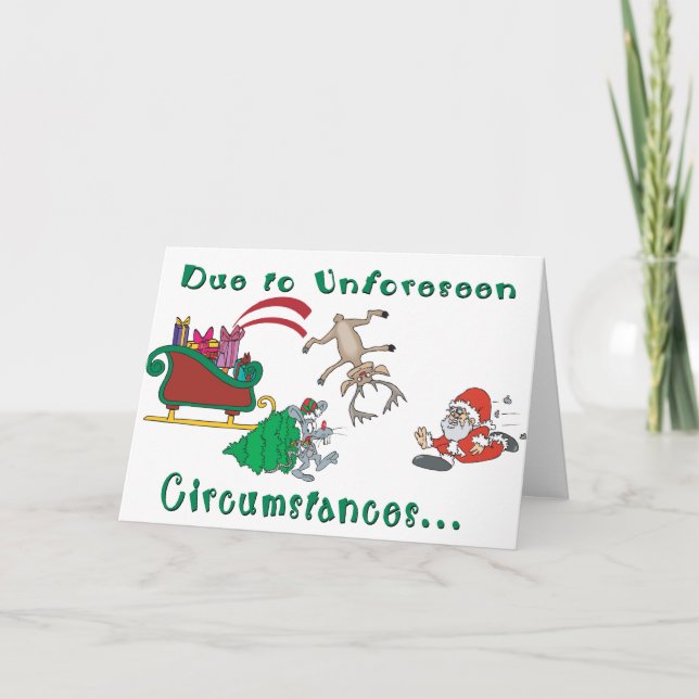 Nybörjare jultomten Humor Helgkort (Framsida)