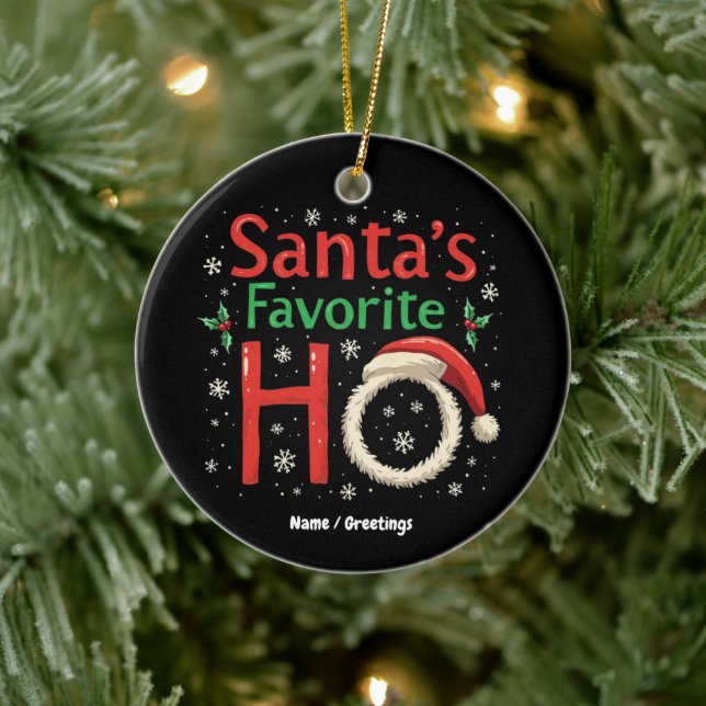 Nybörjare jultomtens favoritho Julafton Pajama Julgransprydnad Keramik (Träd)