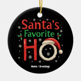 Nybörjare jultomtens favoritho Julafton Pajama Julgransprydnad Keramik