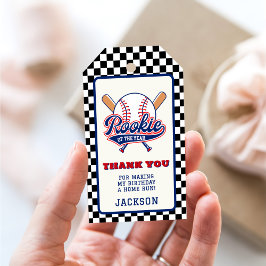 Nybörjare på Födelsedagsfesten för basebollens Anp Presentetikett