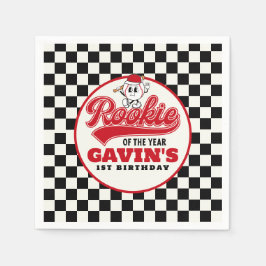 Nybörjare på Personligen Baseball Birthday Pappersservett