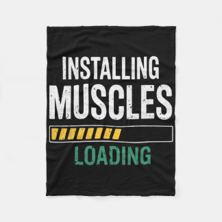 Nybörjare Träningsgym Kropppsbyggande Fitness Musk Fleecefilt
