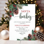 Nybörjarinbjudan till Winter Baby Shower för Santa Inbjudningar<br><div class="desc">Santa baby! Njut av den här roliga julvinterduschinbjudan! Det är perfekten till inbjudan gäster till din vinterbarndusch party (könsneutralt). Den här julbabyduschinbjudan är designad med vackra vattenfärgsgrej!</div>