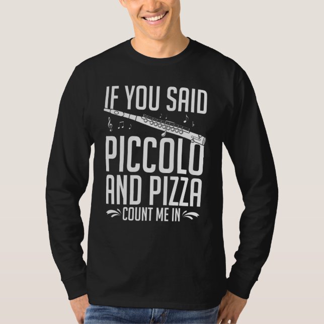 Nybörjarlås för Piccolo Instrument Music Flute Pla T Shirt (Framsida)