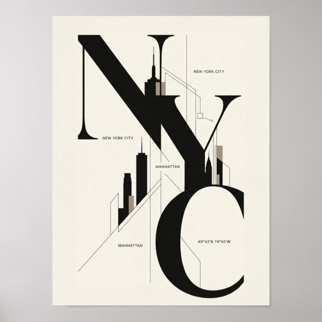 NYC-affisch Poster (Framsidan)