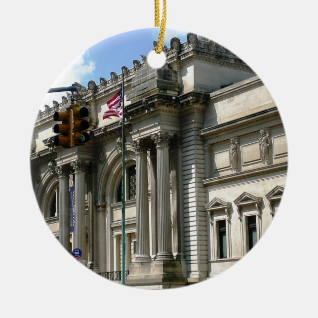 NYC-ärkebiskopmuseum Julgransprydnad Keramik (Framsidan)