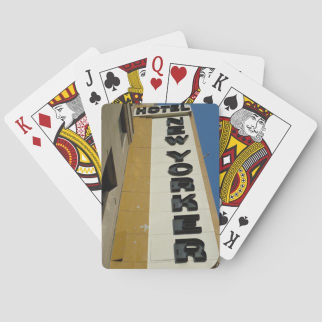 NYC-arkitektur - Art Deco Kortlek (Baksidan)