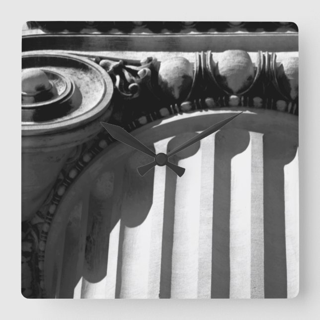 NYC-arkitektur III Fyrkantig Klocka (Framsida)