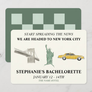 NYC Bachelorette Inbjudningar