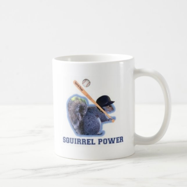 NYC Baseball Squirrel Power Kaffemugg (Höger)