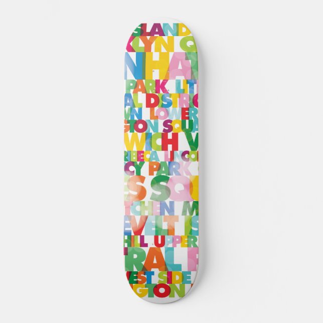 NYC Boroughs Skateboard (Framsida)