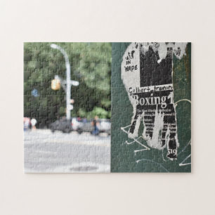 NYC Boxing Flyer-foto för Väster i centralparken Pussel
