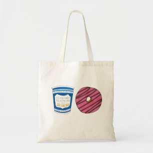 NYC Breakfast Cart Coffee Donut Doughnut Food Tote Tygkasse