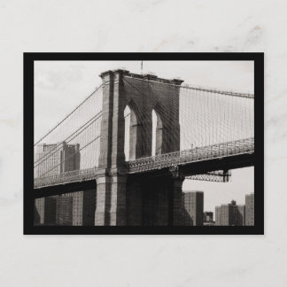 NYC Brooklyn Bridge Closeup Vykort