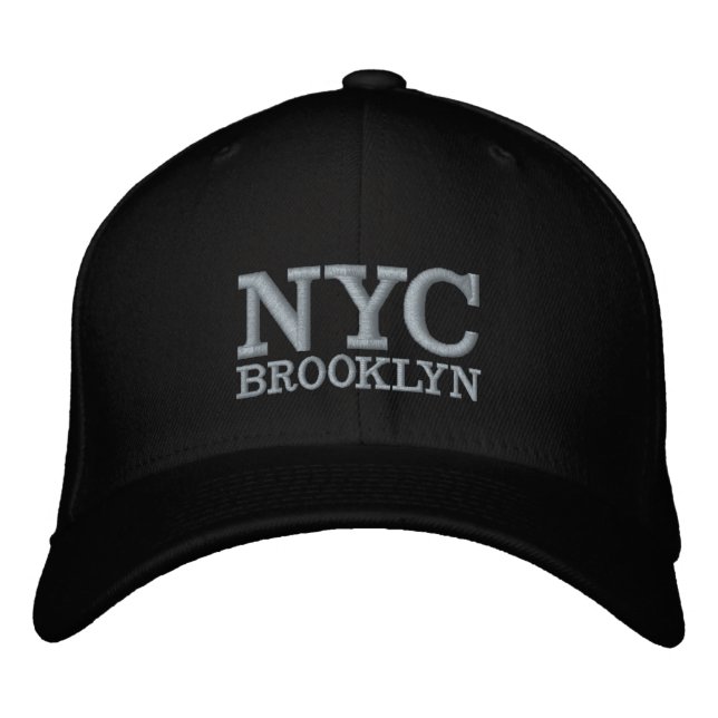 NYC Brooklyn Broderad Keps (Framsida)