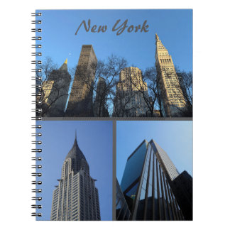 NYC Byggnader Spiral Foto Anteckningsbok
