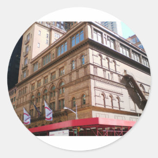 NYC Carnegie Hall Runt Klistermärke