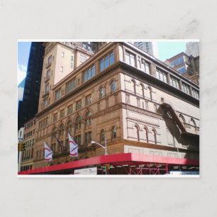 NYC Carnegie Hall Vykort