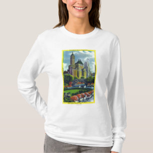 NYC Central Park beskådar av 5th Ave-hotell Tee Shirt