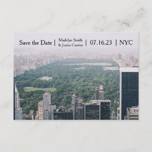 NYC Central Park-foto - 3 x 5 Spara datum Datumet