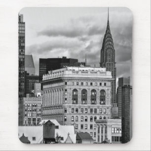 NYC: Chrysler byggnad, baksida av Flatiron B&W 001 Musmatta