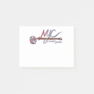 NYC Crochet Guild-anteckningar Post-it Block