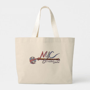 NYC Crochet Guild Tote Bag Jumbo Tygkasse