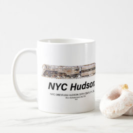 NYC Dreyfuss Hudson Steam Locomotive. Profile Kaffemugg