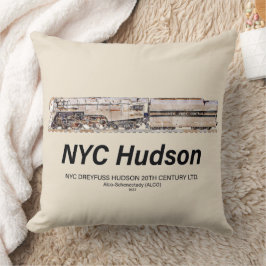 NYC Dreyfuss Hudson Steam Locomotive. Profile Kudde