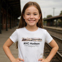 NYC Dreyfuss Hudson Steam Locomotive. Profile T Shirt