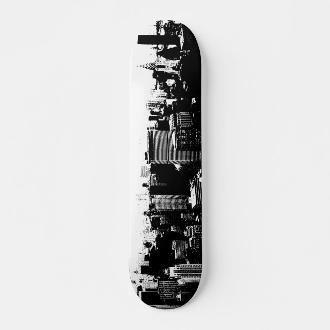 NYC Empire Skyline Old School Skateboard Bräda 18 Cm (Framsida)