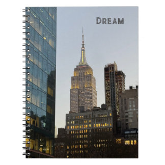 NYC Empire State Building Spiral Foto Anteckningsb Anteckningsbok