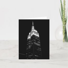NYC Empire state-Byggnad med mappat gratulationsko Kort