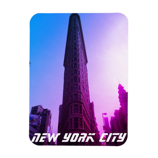 NYC Flatiron District Beaux-Arts Byggnad Magnet (Vertikal)