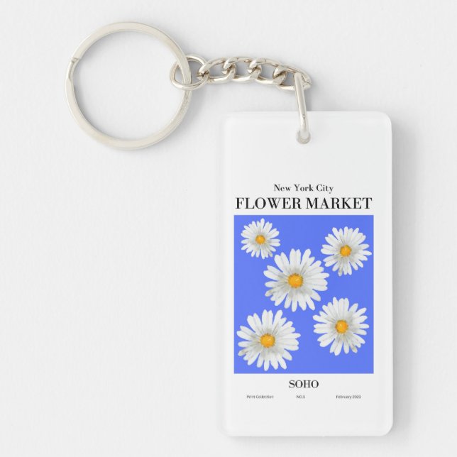 NYC Flower Market SOHO Daisy Keychain (Framsidan)