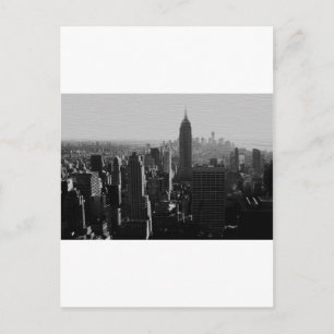 NYC för svartvit träeffekt Vykort