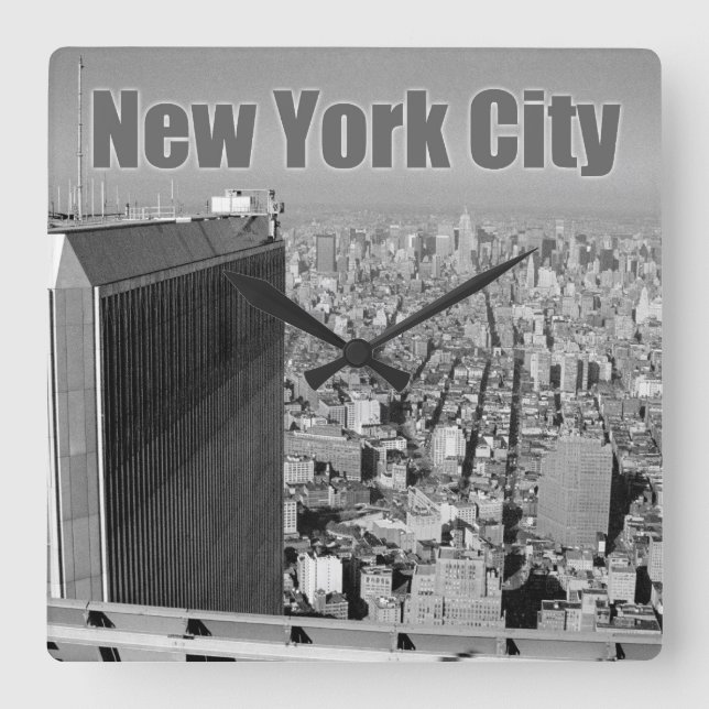 NYC för World Trade Center i torn Fyrkantig Klocka (Framsida)
