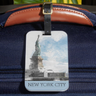 NYC Frihetsgudinnan & Manhattan Luggage Tag Bagagebricka