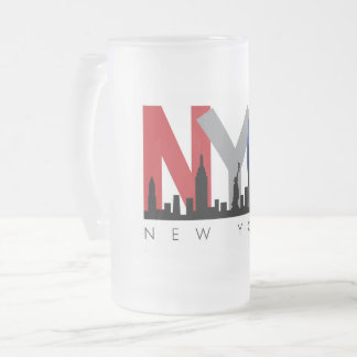 NYC Frostad ölmugg Frostat Ölglas