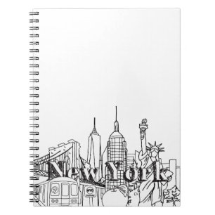 NYC Gift, New York Vacation Souvenirs Anteckningsbok