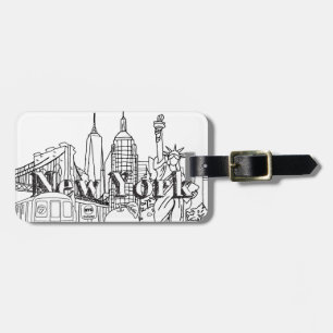 NYC Gift, New York Vacation Souvenirs Bagagebricka