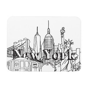 NYC Gift, New York Vacation Souvenirs Magnet