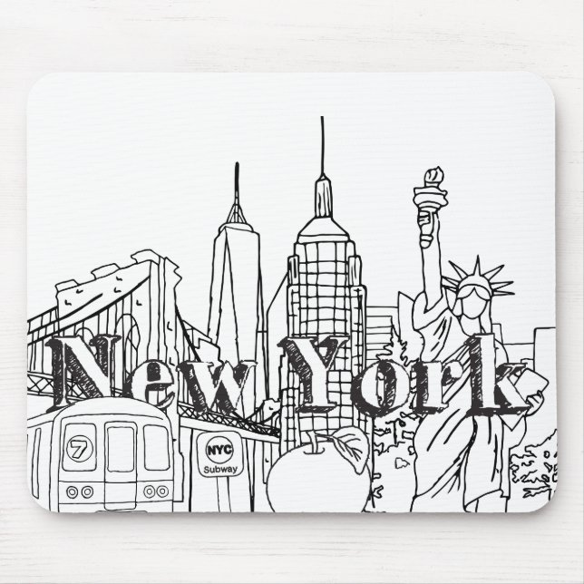 NYC Gift, New York Vacation Souvenirs Musmatta (Framsidan)