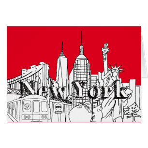 NYC Gift, New York Vacation Souvenirs OBS Kort