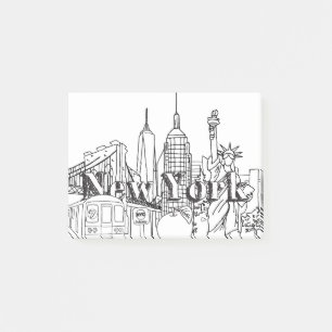 NYC Gift, New York Vacation Souvenirs Post-it Block