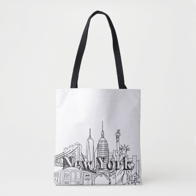 NYC Gift, New York Vacation Souvenirs Tygkasse (Framsida)