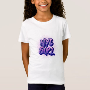 NYC Girl Graffiti Stil T Shirt